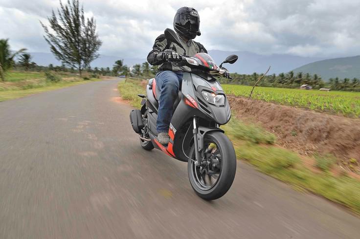 The responsive motor makes the SR150 striking not just to blast around on, but to cut through city traffic as well. The responsive motor makes the SR150 striking not just to blast around on, but to cut through city traffic as well.
